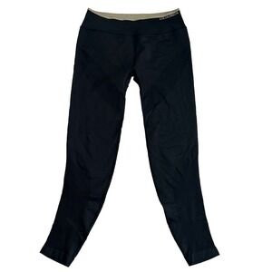 Lululemon Tight Womens Size 8-10 Seamless‎ Iconic Sweat Black/Ocean Mist Yoga